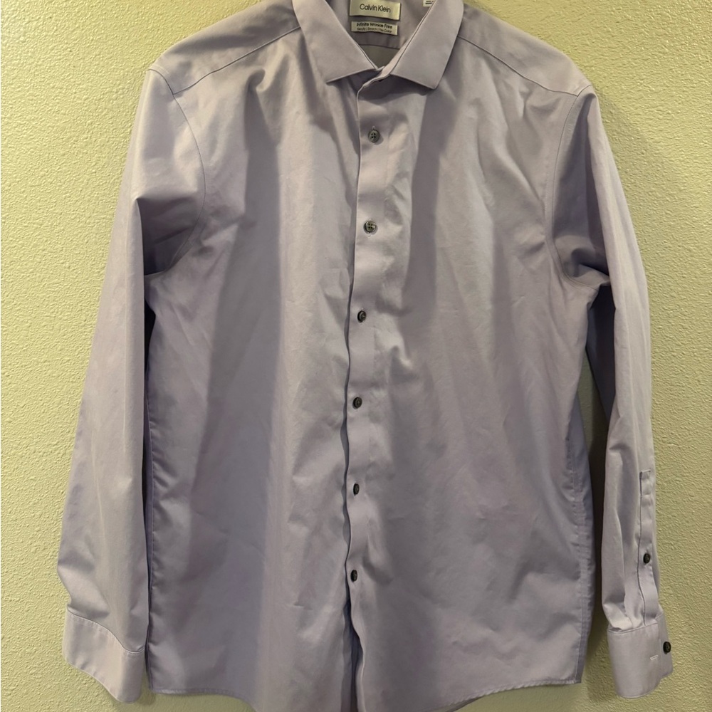 Calvin Klein Men's Lavender Dress Shirt